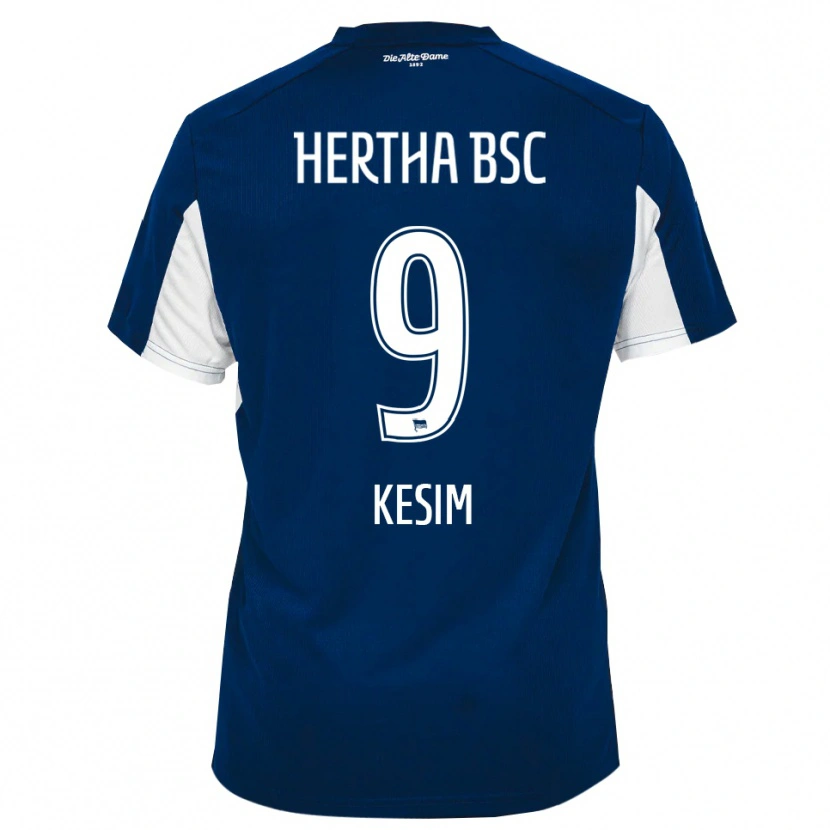 Danxen Hombre Camiseta Timur Kesim #9 Blanco Azul 1ª Equipación 2025/26 La Camisa México