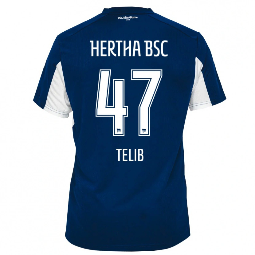 Danxen Hombre Camiseta Selim Telib #47 Blanco Azul 1ª Equipación 2025/26 La Camisa México