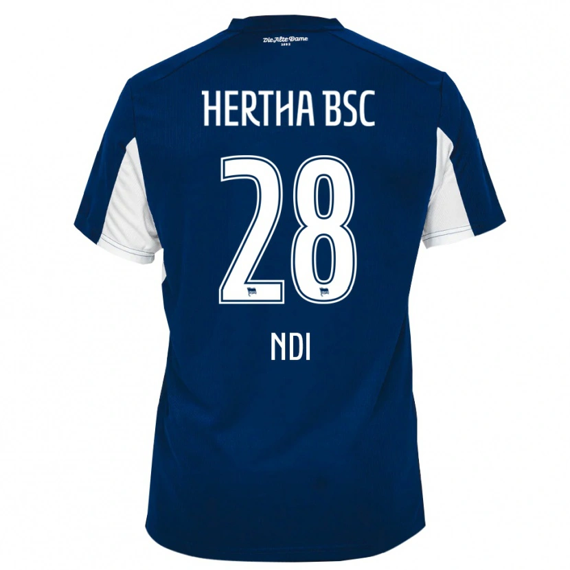Danxen Hombre Camiseta Jelani Ndi #28 Blanco Azul 1ª Equipación 2025/26 La Camisa México
