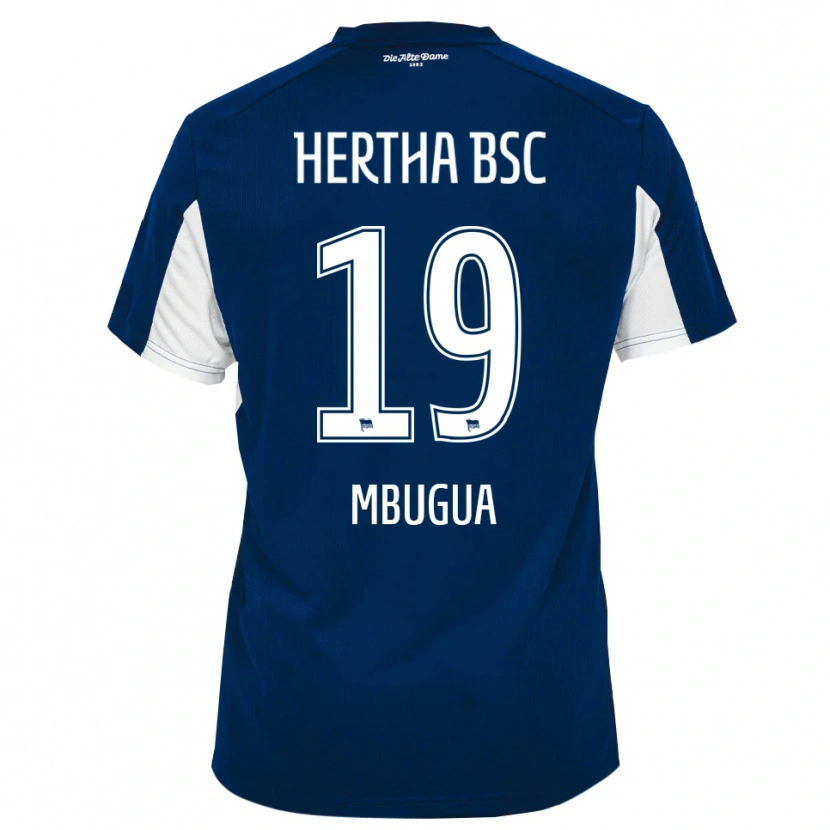 Danxen Hombre Camiseta Quincy Mbugua #19 Blanco Azul 1ª Equipación 2025/26 La Camisa México