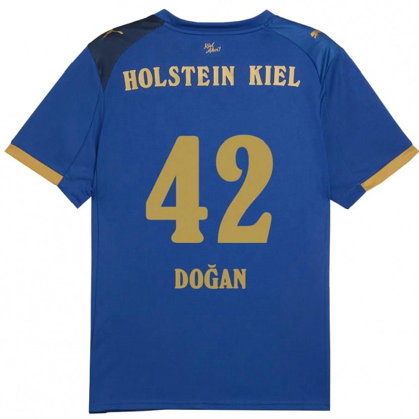 Danxen Hombre Camiseta Tyler Doğan #42 Azul Dorado 1ª Equipación 2025/26 La Camisa México