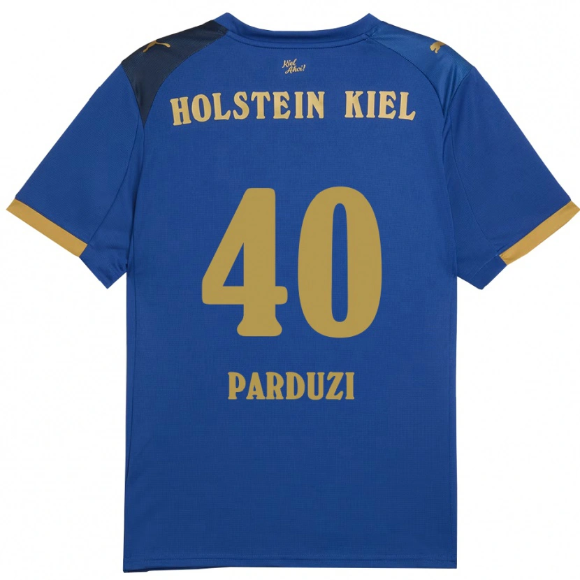 Danxen Hombre Camiseta Leon Parduzi #40 Azul Dorado 1ª Equipación 2025/26 La Camisa México
