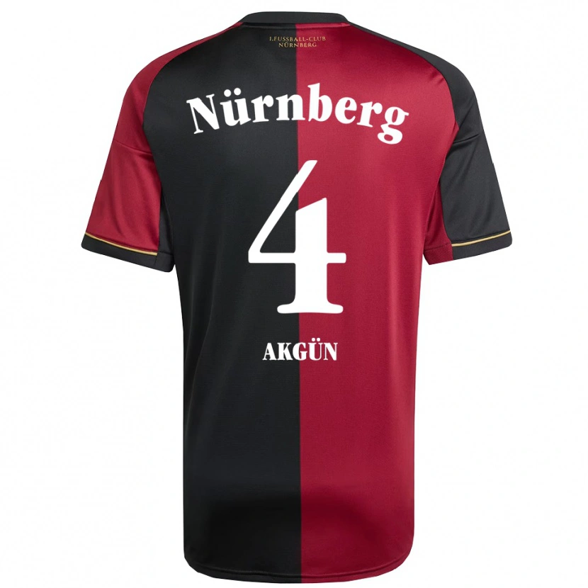 Danxen Hombre Camiseta Esad Akgün #4 Borgoña Negro 1ª Equipación 2025/26 La Camisa México