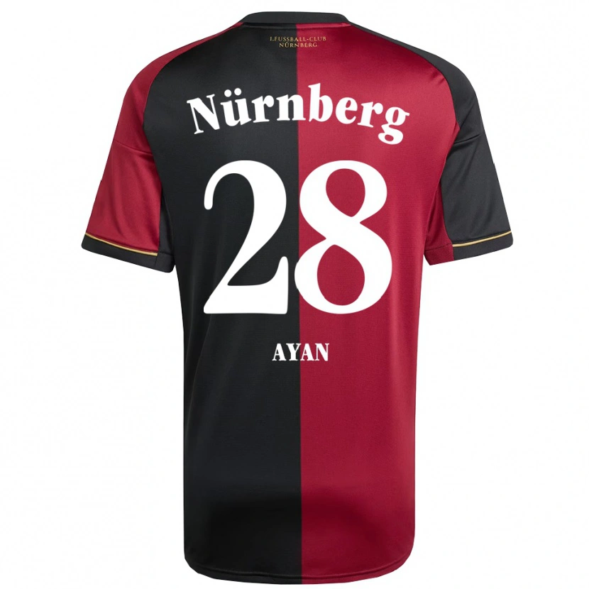 Danxen Hombre Camiseta Üveys Ayan #28 Borgoña Negro 1ª Equipación 2025/26 La Camisa México