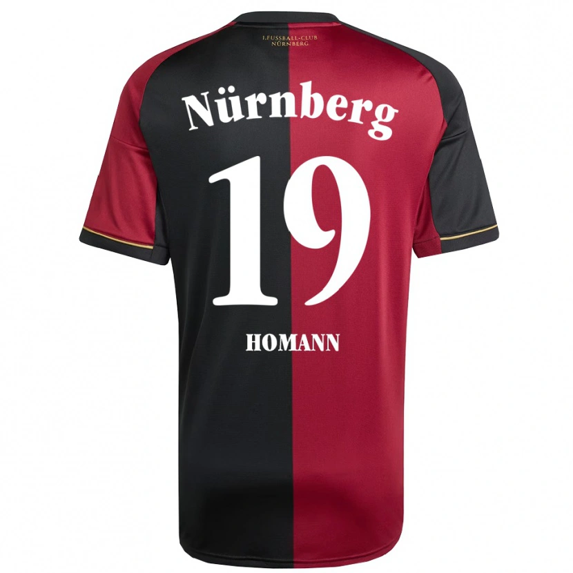 Danxen Hombre Camiseta Sanja Homann #19 Borgoña Negro 1ª Equipación 2025/26 La Camisa México