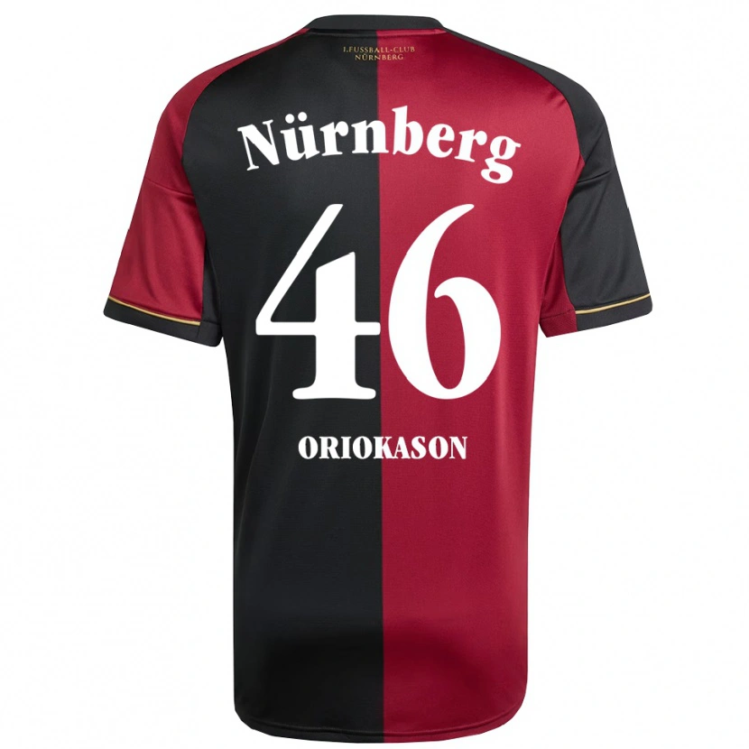 Danxen Hombre Camiseta Emmanuel Oriokason #46 Borgoña Negro 1ª Equipación 2025/26 La Camisa México