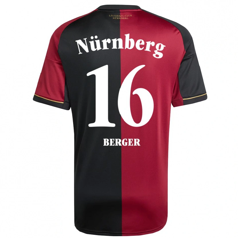 Danxen Hombre Camiseta Tim Berger #16 Borgoña Negro 1ª Equipación 2025/26 La Camisa México