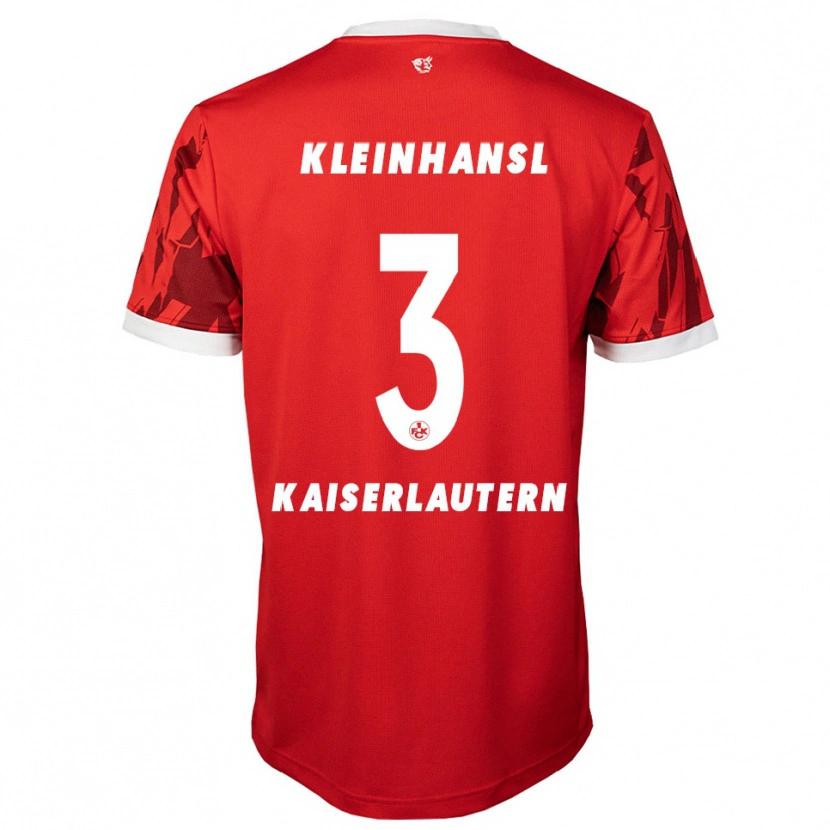 Danxen Hombre Camiseta Florian Kleinhansl #3 Rojo Blanco 1ª Equipación 2025/26 La Camisa México