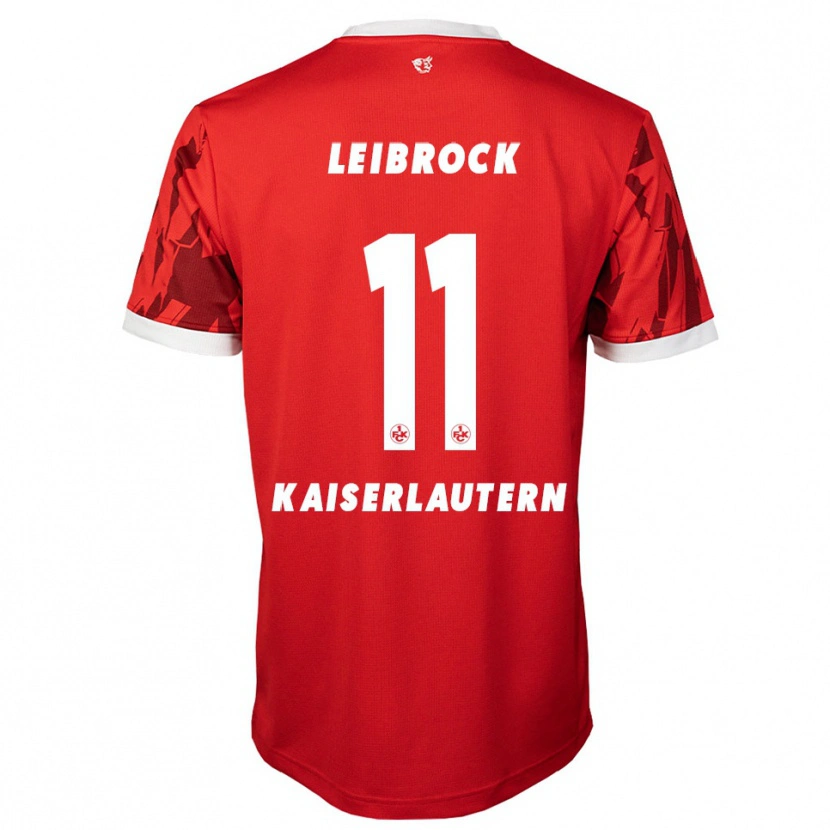 Danxen Hombre Camiseta Lucas Leibrock #11 Rojo Blanco 1ª Equipación 2025/26 La Camisa México