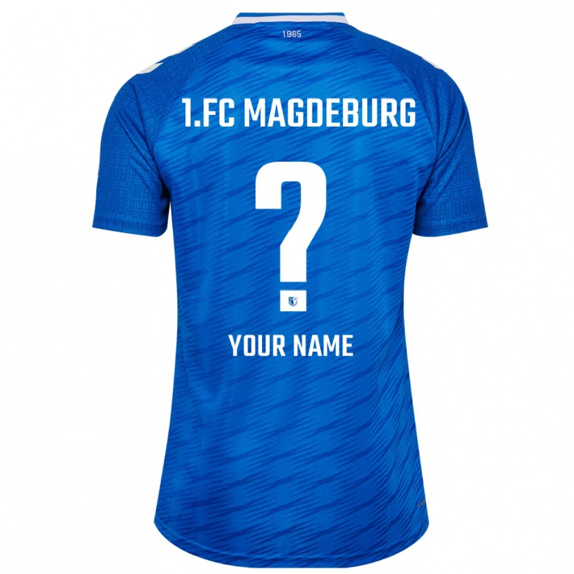 Danxen Hombre Camiseta Su Nombre #0 Azul Blanco 1ª Equipación 2025/26 La Camisa México