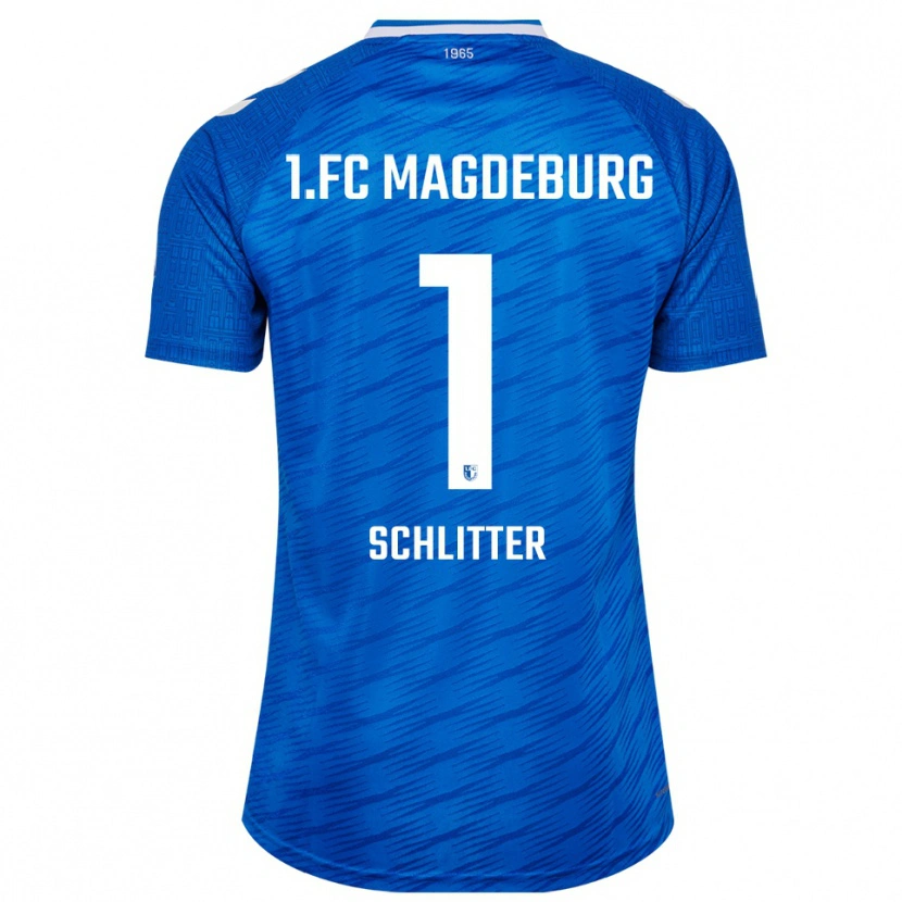 Danxen Hombre Camiseta Tom Schlitter #1 Azul Blanco 1ª Equipación 2025/26 La Camisa México