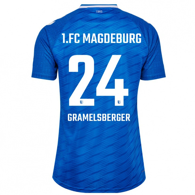 Danxen Hombre Camiseta Lennert Gramelsberger #24 Azul Blanco 1ª Equipación 2025/26 La Camisa México