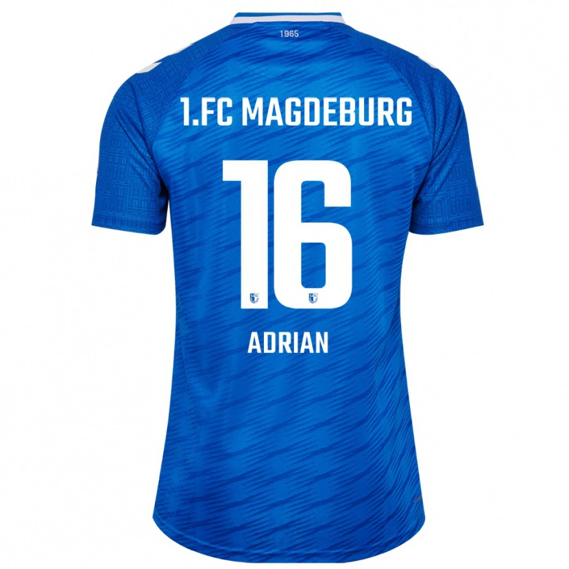 Danxen Hombre Camiseta Max Adrian #16 Azul Blanco 1ª Equipación 2025/26 La Camisa México