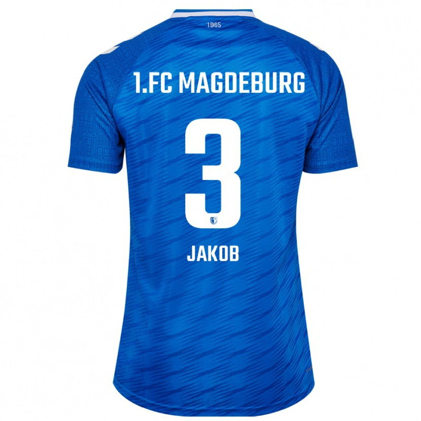 Danxen Hombre Camiseta Henrik Jakob #3 Azul Blanco 1ª Equipación 2025/26 La Camisa México