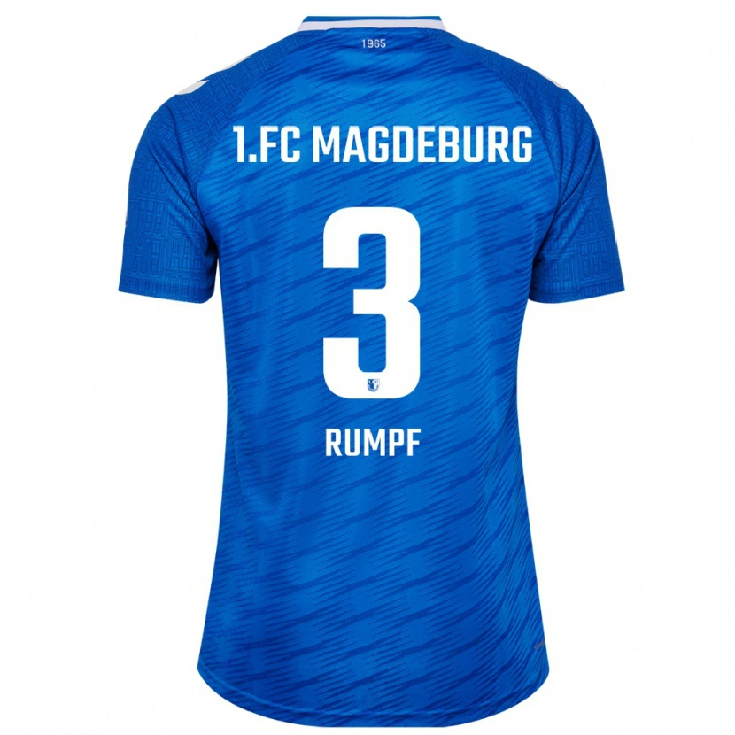 Danxen Hombre Camiseta Mathilda Rumpf #3 Azul Blanco 1ª Equipación 2025/26 La Camisa México