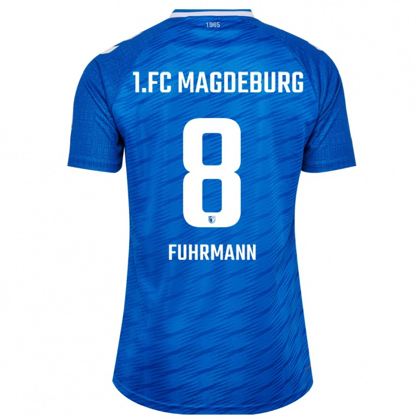 Danxen Hombre Camiseta Felix Fuhrmann #8 Azul Blanco 1ª Equipación 2025/26 La Camisa México