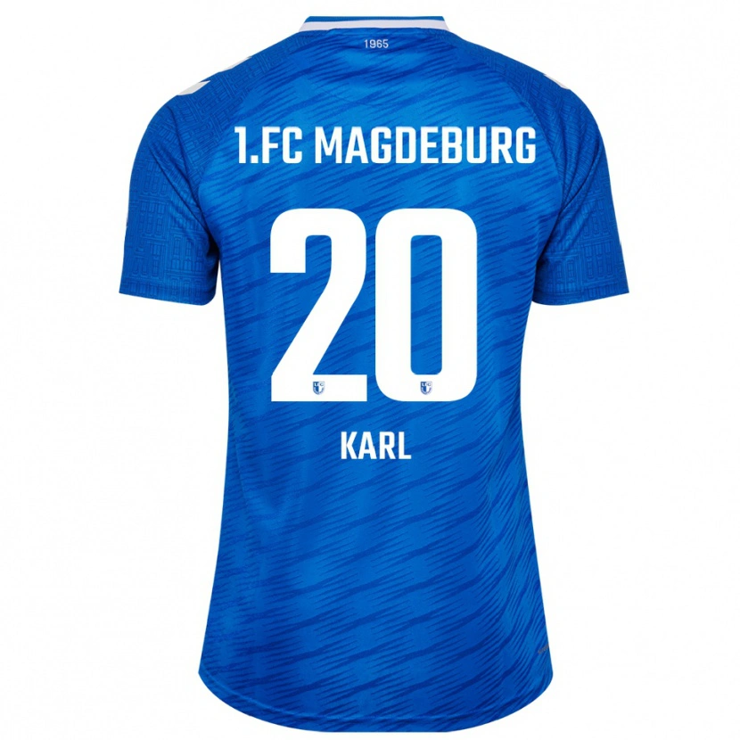 Danxen Hombre Camiseta Emma Karl #20 Azul Blanco 1ª Equipación 2025/26 La Camisa México
