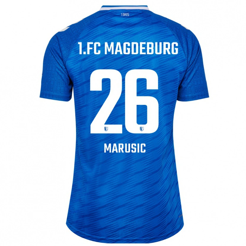 Danxen Hombre Camiseta Aleksa Marusic #26 Azul Blanco 1ª Equipación 2025/26 La Camisa México