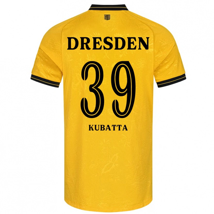 Danxen Hombre Camiseta David Kubatta #39 Amarillo Negro 1ª Equipación 2025/26 La Camisa México