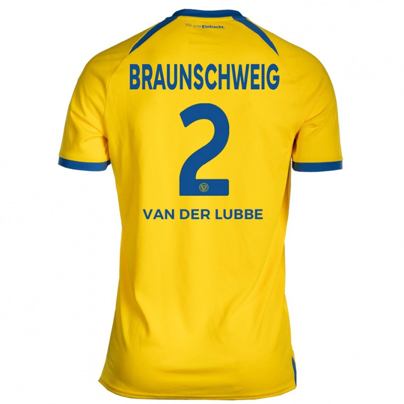 Danxen Hombre Camiseta Enrique Van Der Lubbe #2 Amarillo Azul 1ª Equipación 2025/26 La Camisa México
