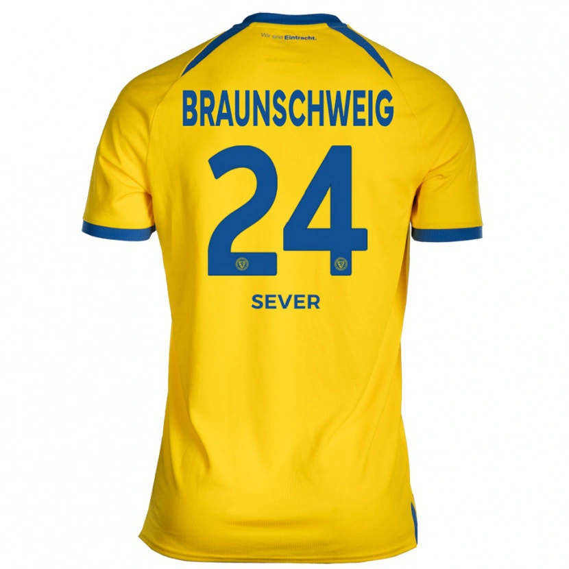 Danxen Hombre Camiseta Ömer Sever #24 Amarillo Azul 1ª Equipación 2025/26 La Camisa México