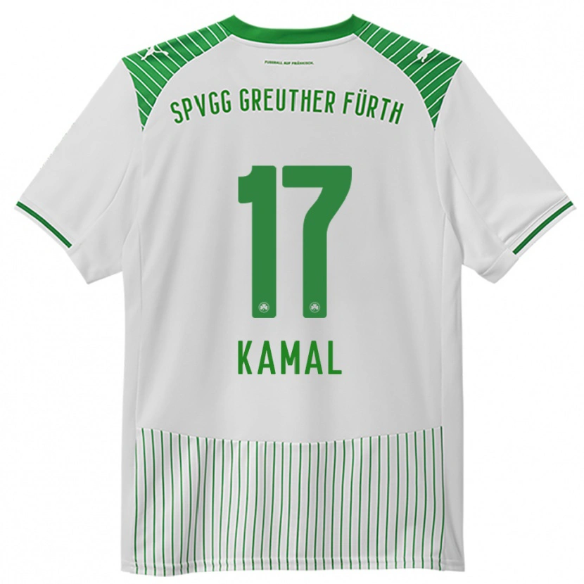 Danxen Hombre Camiseta Fadl Kamal #17 Blanco Verde 1ª Equipación 2025/26 La Camisa México