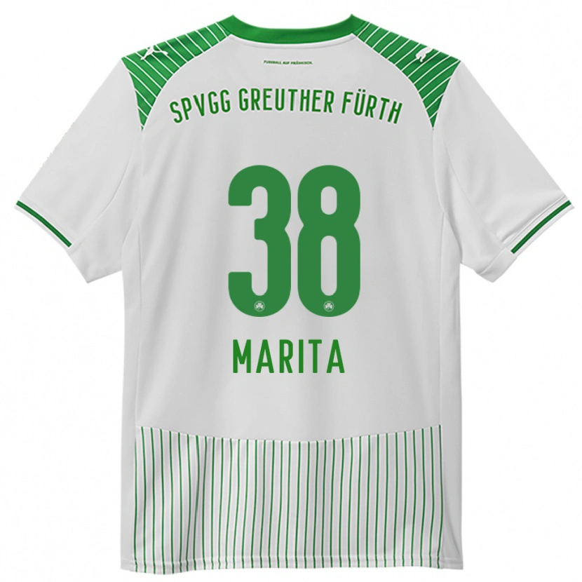 Danxen Hombre Camiseta Raul Marita #38 Blanco Verde 1ª Equipación 2025/26 La Camisa México