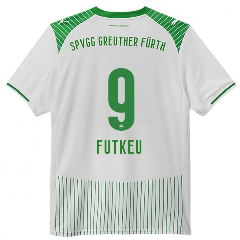 Danxen Hombre Camiseta Noel Futkeu #9 Blanco Verde 1ª Equipación 2025/26 La Camisa México