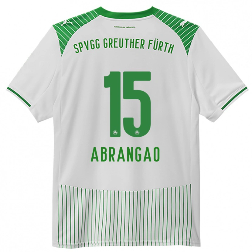 Danxen Hombre Camiseta David Abrangao #15 Blanco Verde 1ª Equipación 2025/26 La Camisa México