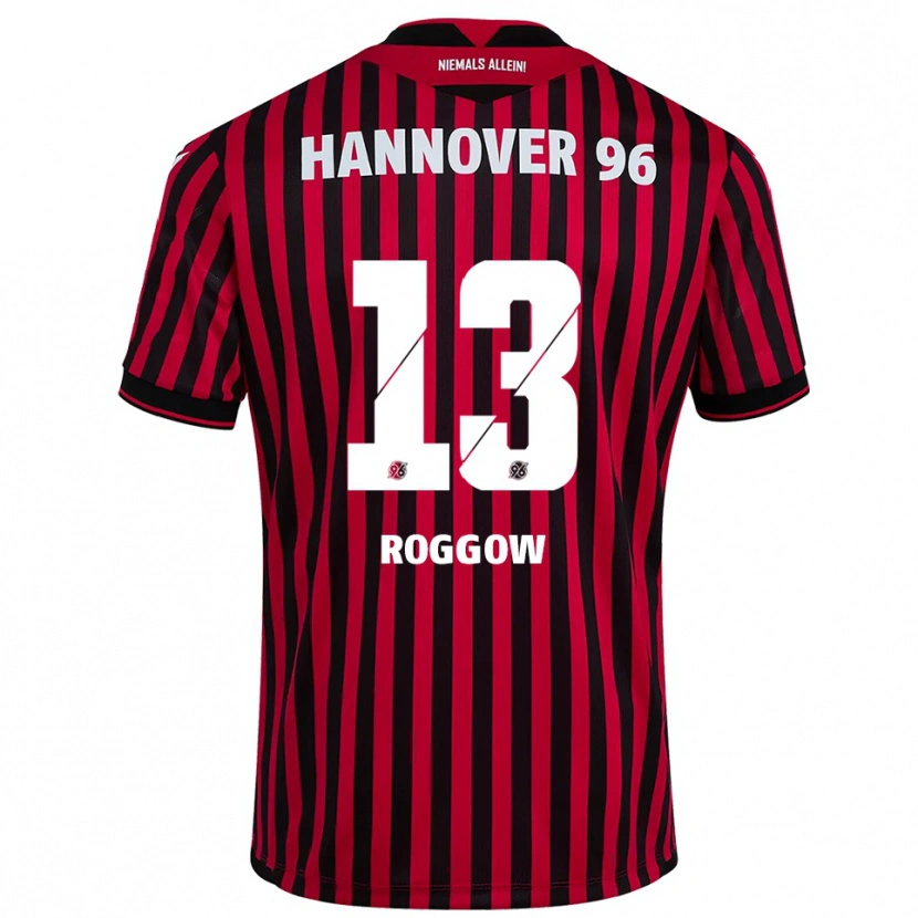 Danxen Hombre Camiseta Franz Roggow #13 Rojo Negro 1ª Equipación 2025/26 La Camisa México