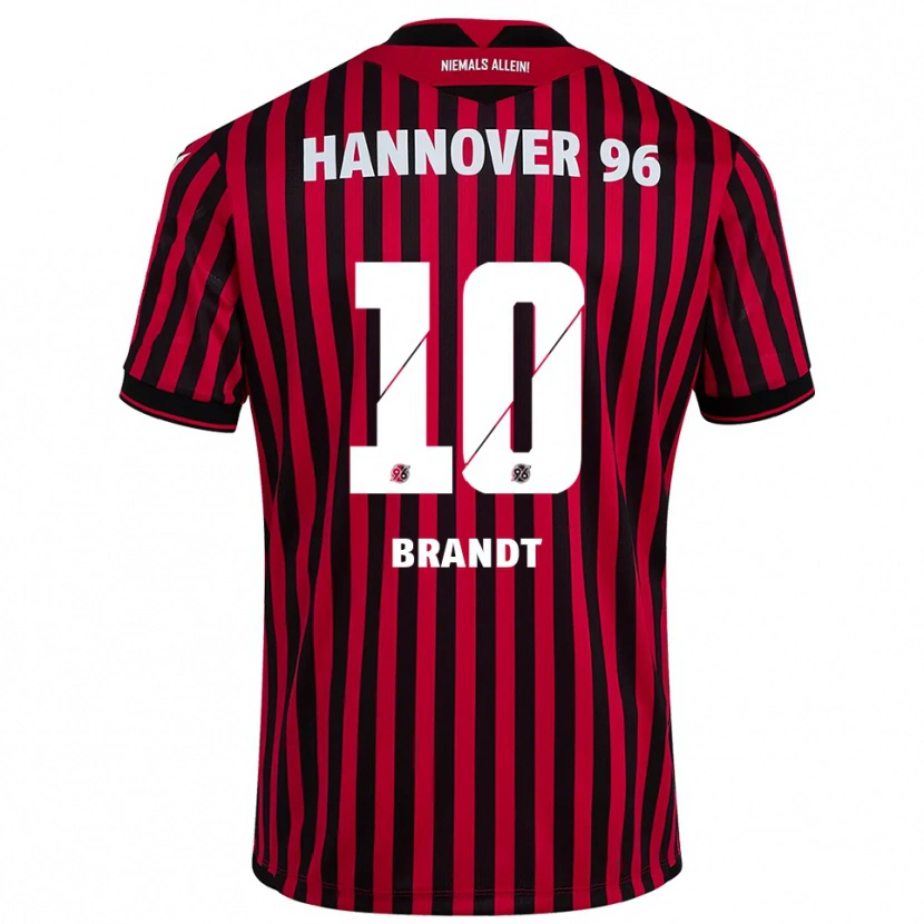 Danxen Hombre Camiseta Keanu Brandt #10 Rojo Negro 1ª Equipación 2025/26 La Camisa México