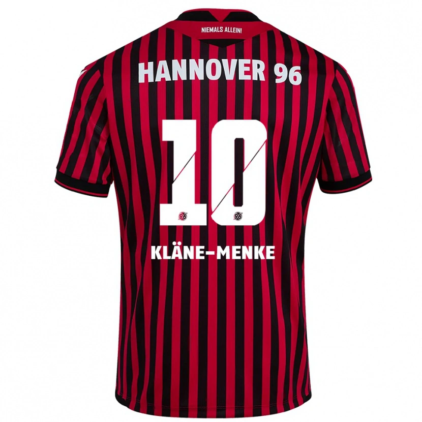 Danxen Hombre Camiseta Pirmin Kläne-Menke #10 Rojo Negro 1ª Equipación 2025/26 La Camisa México