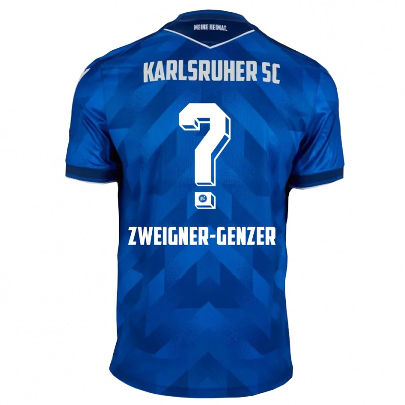 Danxen Hombre Camiseta Melissa Zweigner-Genzer #0 Azul Blanco 1ª Equipación 2025/26 La Camisa México
