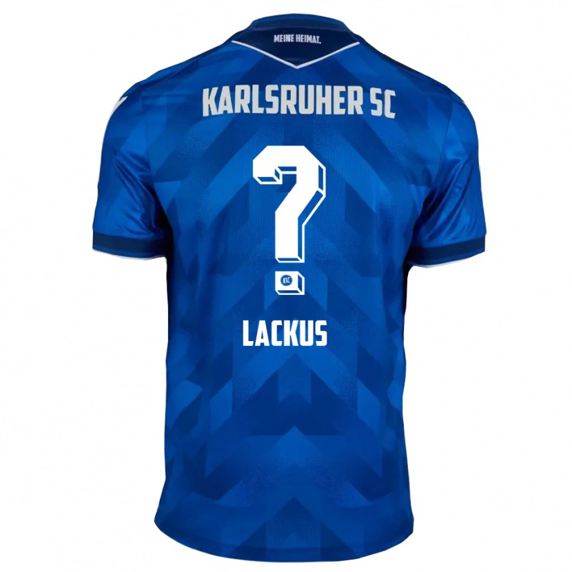 Danxen Hombre Camiseta Johanna Lackus #0 Azul Blanco 1ª Equipación 2025/26 La Camisa México