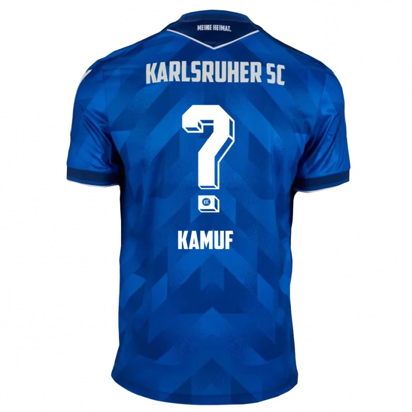 Danxen Hombre Camiseta Lea Kamuf #0 Azul Blanco 1ª Equipación 2025/26 La Camisa México