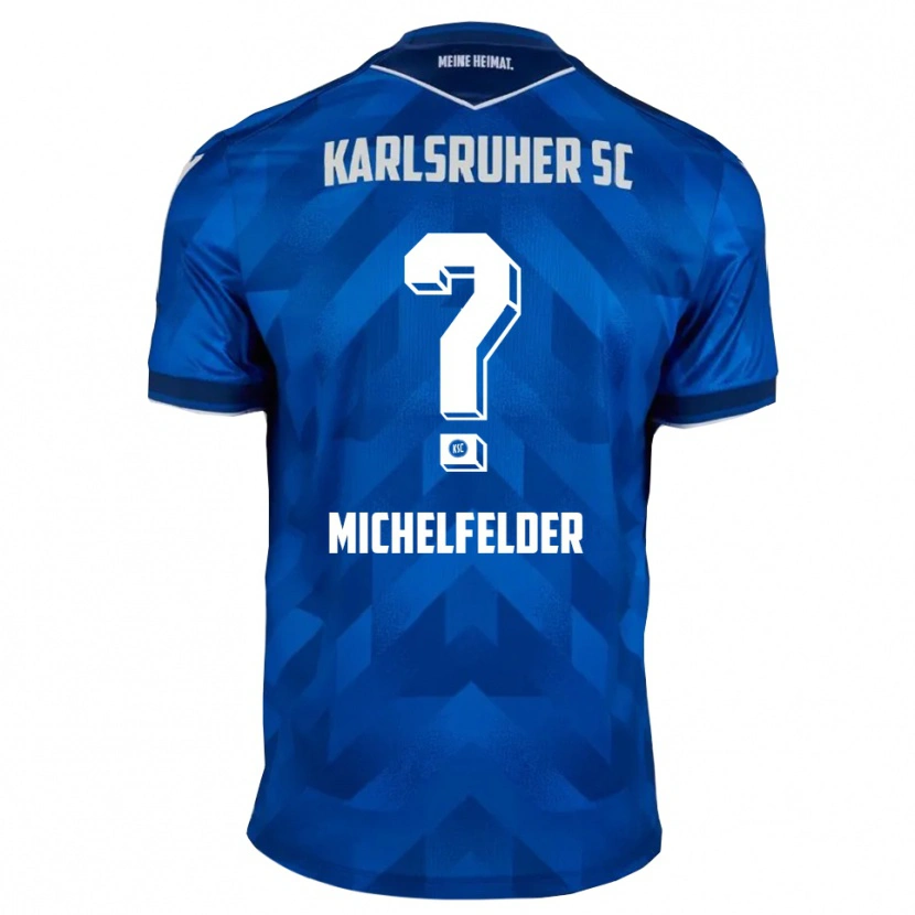 Danxen Hombre Camiseta Norina Michelfelder #0 Azul Blanco 1ª Equipación 2025/26 La Camisa México