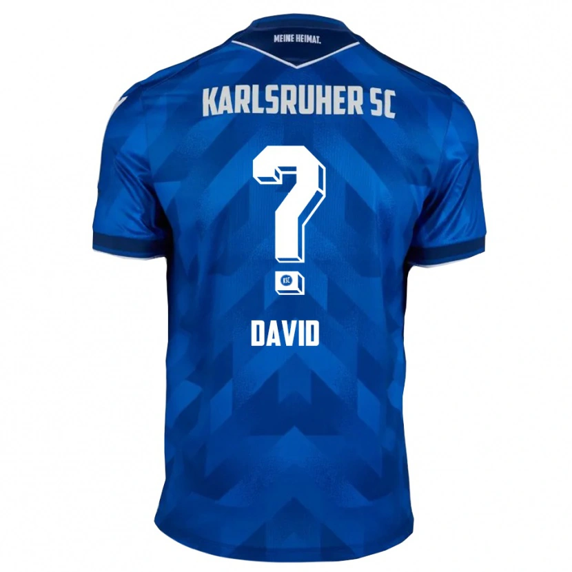 Danxen Hombre Camiseta Christin David #0 Azul Blanco 1ª Equipación 2025/26 La Camisa México