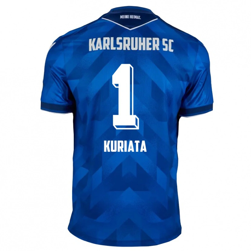 Danxen Hombre Camiseta Malik Kuriata #1 Azul Blanco 1ª Equipación 2025/26 La Camisa México