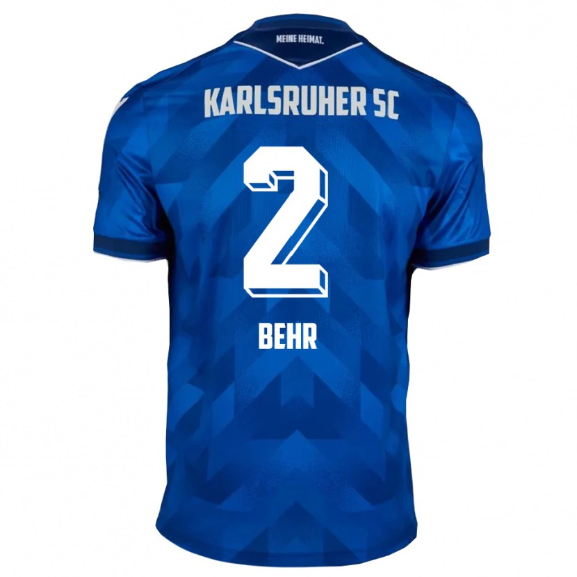 Danxen Hombre Camiseta Niklas Behr #2 Azul Blanco 1ª Equipación 2025/26 La Camisa México