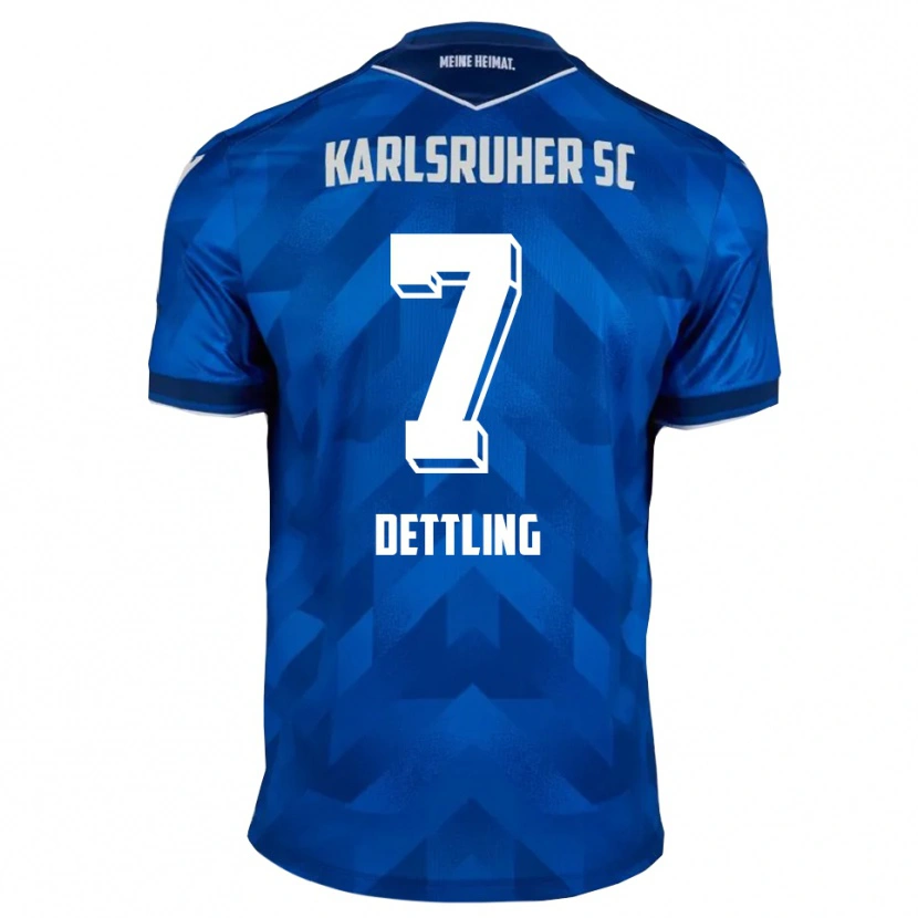 Danxen Hombre Camiseta Luis Dettling #7 Azul Blanco 1ª Equipación 2025/26 La Camisa México