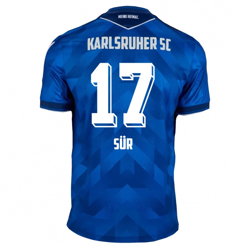 Danxen Hombre Camiseta Devin Sür #17 Azul Blanco 1ª Equipación 2025/26 La Camisa México
