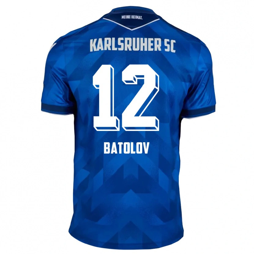 Danxen Hombre Camiseta Leon Batolov #12 Azul Blanco 1ª Equipación 2025/26 La Camisa México