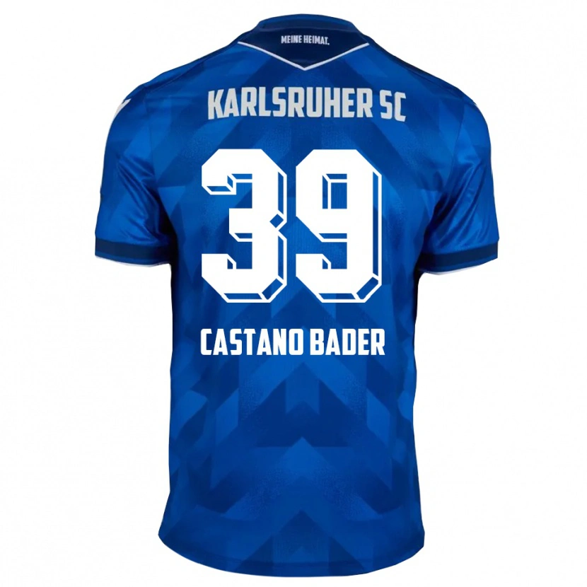 Danxen Hombre Camiseta Simeon Castano Bader #39 Azul Blanco 1ª Equipación 2025/26 La Camisa México