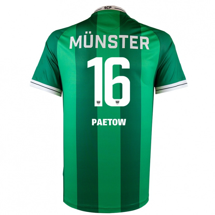 Danxen Hombre Camiseta Torge Paetow #16 Verde Blanco 1ª Equipación 2025/26 La Camisa México