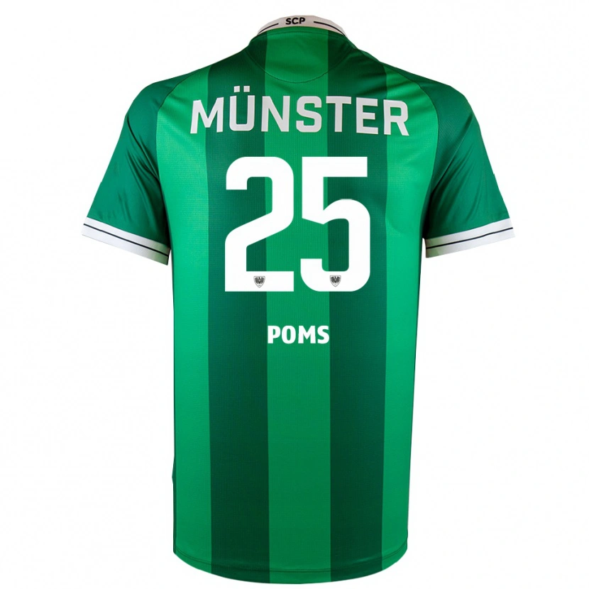 Danxen Hombre Camiseta Melvin Poms #25 Verde Blanco 1ª Equipación 2025/26 La Camisa México