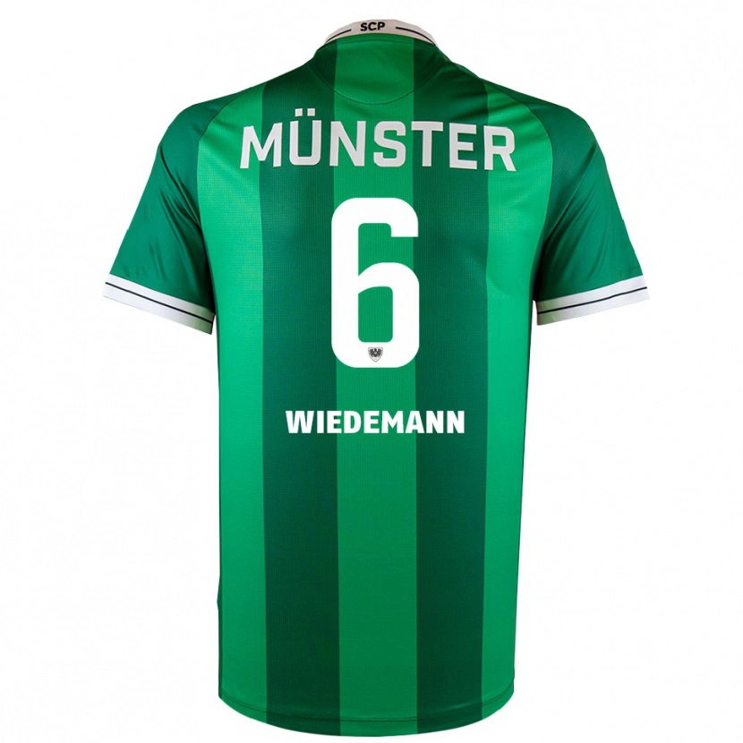Danxen Hombre Camiseta Lino Wiedemann #6 Verde Blanco 1ª Equipación 2025/26 La Camisa México