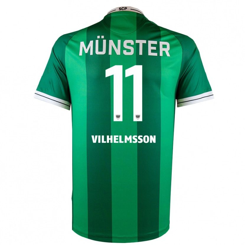 Danxen Hombre Camiseta Oscar Vilhelmsson #11 Verde Blanco 1ª Equipación 2025/26 La Camisa México