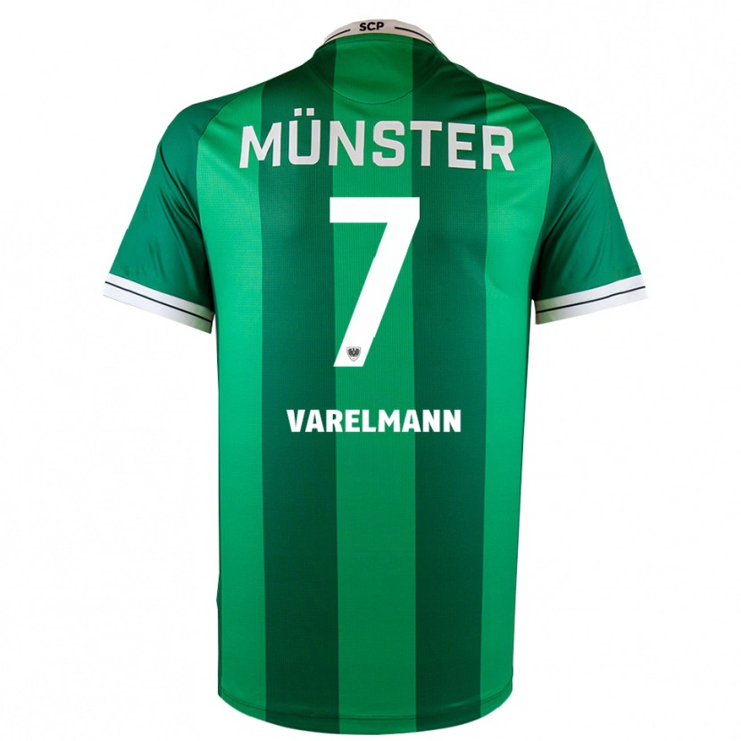 Danxen Hombre Camiseta Malte Varelmann #7 Verde Blanco 1ª Equipación 2025/26 La Camisa México