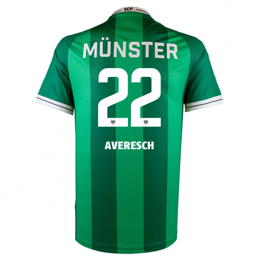Danxen Hombre Camiseta Noah Averesch #22 Verde Blanco 1ª Equipación 2025/26 La Camisa México