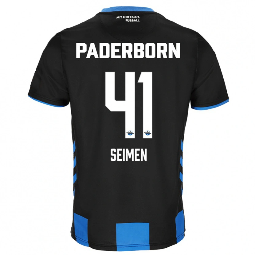 Danxen Hombre Camiseta Dennis Seimen #41 Negro Azul 1ª Equipación 2025/26 La Camisa México